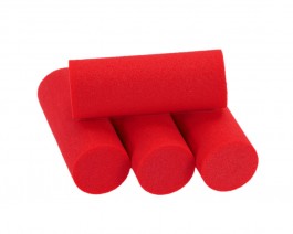 Foam Popper Cylinders, Red, 16 mm